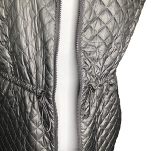 No Brand Label Long Reversible 2-way Zip Mock or Flat Laid Collar Vest Size L - Picture 11 of 12